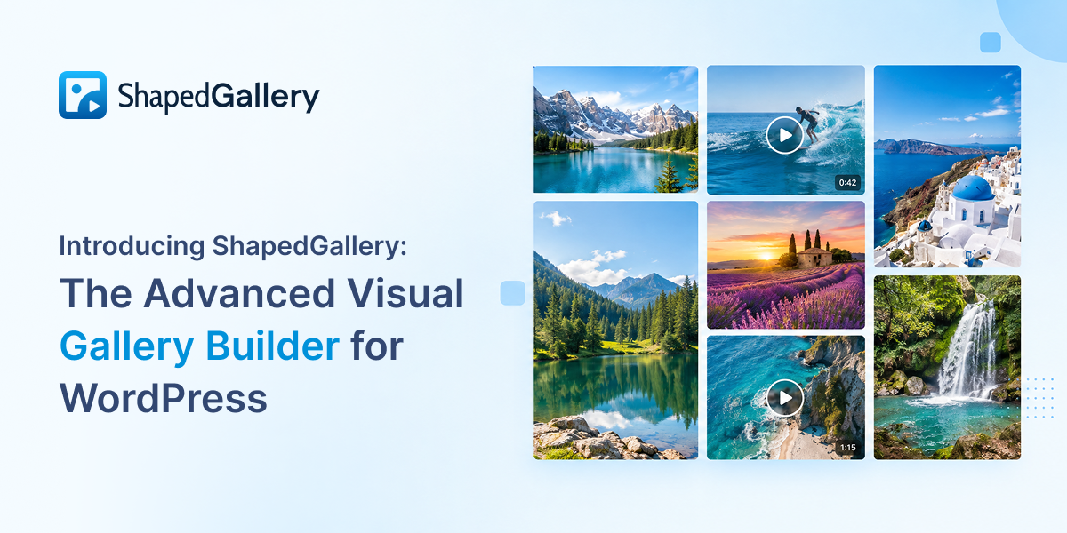 Introducing ShapedGallery: The Advanced Visual Gallery Builder for WordPress